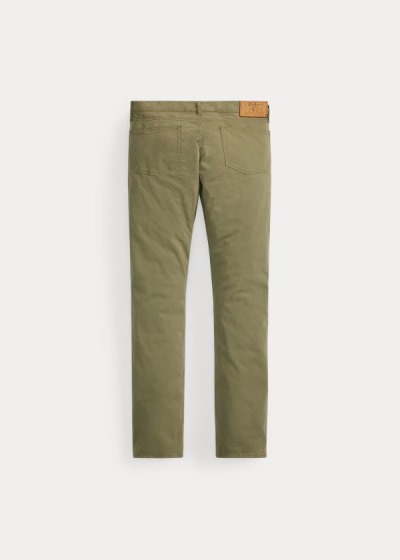 Pantalones Chinos Polo Ralph Lauren Hombre Verde Oliva - Varick Slim Straight - IRHPE6297